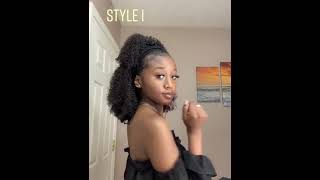 6 ways to style your headband wig [upl. by Idnat]