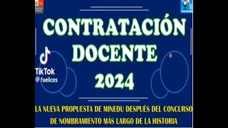 CONTRATACIÓN DOCENTE 2024 [upl. by Anigger]