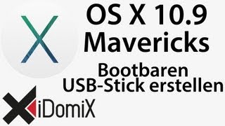 OS X Mavericks 109 Bootbaren USB Stick erstellen [upl. by Anifur]