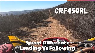 Crf450rl  Riding a Trail Going Back to Find A Buddy Then Followong Him dualsportlife [upl. by God10]