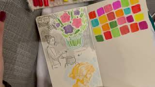 ASMR Sketching  Lofi mostly no talking typing pencil sounds [upl. by Atilef915]