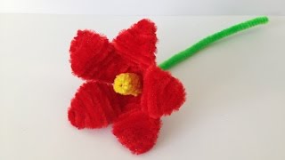 How to make a Pipe Cleaner Lily [upl. by Mazel]