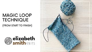 Magic Loop Knitting Technique from start to finish [upl. by Albertina455]