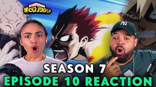 ENDEAVOR VS ALL FOR ONE IS HEATING UP  My Hero Academia Season 7 Episode 10 Reaction [upl. by Brooks632]