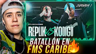 GAZIR reacciona a REPLIK vs KÓDIGO en FMS CARIBE 🏴‍☠️ [upl. by Askari]