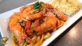 PRAWN LINGUINE made EASY  HOW TO  date night meal [upl. by Hardunn]