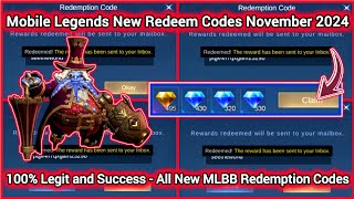 Mobile Legends Redeem Codes November 1 2024  MLBB diamond redeem code • MLBB Trick or Treat 💎 [upl. by Uhthna]