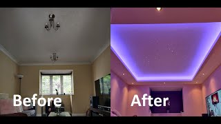 Fibre Optic Star and RGB LED Ceiling DIY Build [upl. by Ueih]