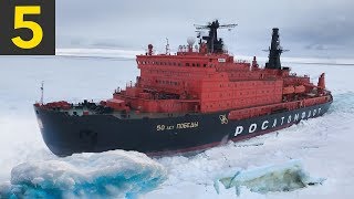 5 Ice Breaking Ships Braving the Arctic Circle [upl. by Philbert]