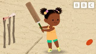 JoJo amp Gran Gran Its Time to Play Beach Cricket  FULL EPISODE  CBeebies [upl. by Aihsined]