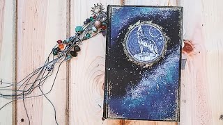 Celestial Junk Journal  Project Share • Custom Order [upl. by Orvie844]