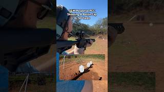 Bottle Cap Shot Off At 50 Yards With Smith amp Wesson Response PCC 9mm Using Budget ACOG [upl. by Ael]