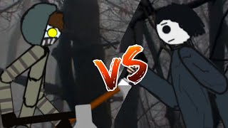 Ticci Toby Vs Micheal Myers  Drawing Cartoons 2 [upl. by Clyde]