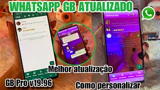 CHEGOU🔥MELHOR WHATSAPP GB ATUALIZADO 2024 novidade mostrei todas funções [upl. by Ioves]