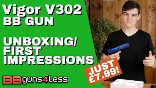 BEST AIRSOFT PISTOL UNDER £10 Vigor V302 BBGuns4less [upl. by Newhall492]