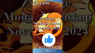 Zwillinge LIEBE ❤️ Horoskop November 2024 [upl. by Nahs]