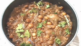 बैंगन मटर की सब्जीBrinjal Peas recipevankaya batani kooraBrinjal with Matar recipe [upl. by Harris]