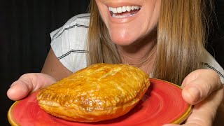 ASMR eating homemade Corned Beef Pasty crispy pastry sounds [upl. by Dorthea]