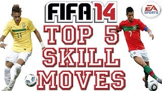 TOP 5 Skill Moves 1vs1  FIFA 14 PS3  Xbox 360 ᴴᴰ [upl. by Aihc21]