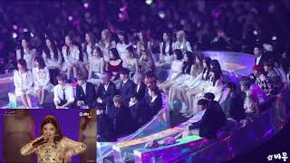 181201 BTS WANNA ONE BLACKPINK Loco GFRIEND MOMOLAND BOL4 reaction to GIDLE performance [upl. by Tuesday191]