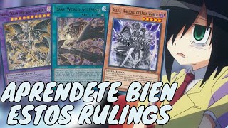 GUIA DECK PROFILE amp EXPLICANDO ALGUNOS RULINGS DE DARK WORLD EN TCG yugioh konami yugiohtcg [upl. by Egroej]