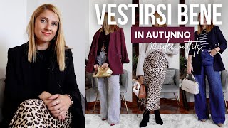 COME VESTIRSI BENE IN AUTUNNO  10 modi per avere un outfit chic  Isabella Emme [upl. by Meerak]