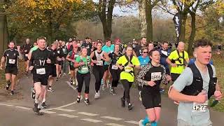 Watch the runners as they complete the RunThrough Tatton Park Half Marathon 10th November 2024 [upl. by Brookes584]