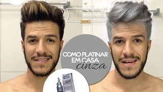 TUTORIAL COMO PLATINAR O CABELO EM CASA  CINZA  JADSON NOBRE [upl. by Neetsyrk]