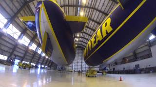 Goodyear Blimp Hangar Tour [upl. by Aiekram]