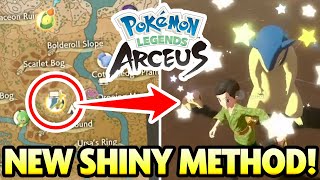 NEW SHINY METHOD How to Get EASY SHINY Pokemon in Pokemon Legends Arceus Massive Mass Outbreaks [upl. by Raviv320]