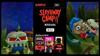 Slayaway Camp 2 Intro Netflix and Kill Skullface Returns [upl. by Dinse]