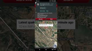 41 Earthquake Strikes Avenal California [upl. by Euqinim]