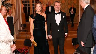 Denmarks Queen Mary DELIGHTS in green velvet gown for AmCham anniversary danishroyals queenmary [upl. by Liddie]