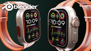 Blender Make This Apple Watch  3D Tutorial [upl. by Belden]