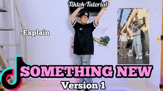 SOMETHING NEW Dance Challenge  Tiktok Tutorial  Easy step by step for beginners [upl. by Avery45]