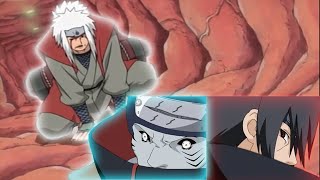 Jiraiya vs Itachi english dub [upl. by Ettenrahs]