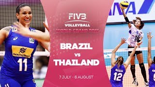 Brazil v Thailand highlights  FIVB World Grand Prix [upl. by Elisa]