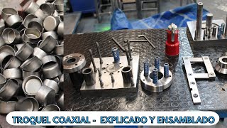 Troquel coaxial embutidos explicado y ensamblado  3D [upl. by Seessel]