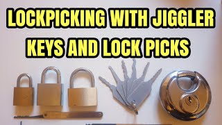 1 LOCKPICKING  With Jiggler keys and lock picks [upl. by Novia]