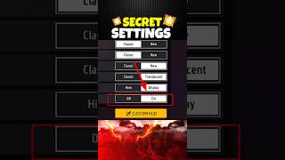 Secret Settings Only 1 Players Know 🏆  New Enemy Outline Setting  Free Fire shorts [upl. by Orlanta]