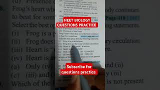 Neet biology questions practice pyq practice biology study youtube neet shorts [upl. by Hulen]