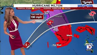 Hurricane Milton 5 am forecast [upl. by Audley824]