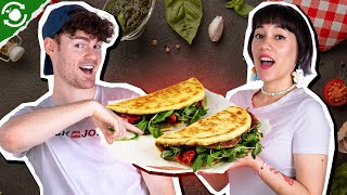 Typisch italienisch So wird Piadina gemacht  🇮🇹😋Resteessen [upl. by Annadiana751]