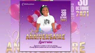 TUTO AFFICHE ANNIVERSAIRE SUR PHOTOSHOP FACILE [upl. by Andriana]