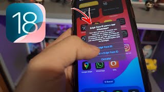 COMO OCULTAR APP  WHATSAPP FACEBOOK INSTAGRAM  E COLOCAR SENHA FACE ID NO IPHONE IOS18 [upl. by Nnyleitak]