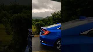 Honda Civic Beautiful ❤️ View of Margala in Rain ☔🌧️ ytahort shortsvideo shortfeed viralvideo [upl. by Kamp]