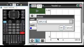 Model Data with TINspire DataQuest [upl. by Horodko747]