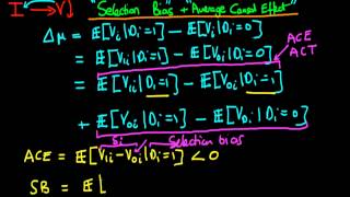 Causation in econometrics  selection bias and average causal effect [upl. by Elleiad]