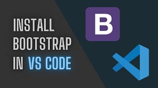 Install Bootstrap in VS Code  VS Code Extension [upl. by Nereil532]