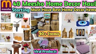 40 Meesho Best Home Decor Haul Starting ₹37  Must Have Best Home Decor Items  40 Viral Home Decor [upl. by Leacock655]